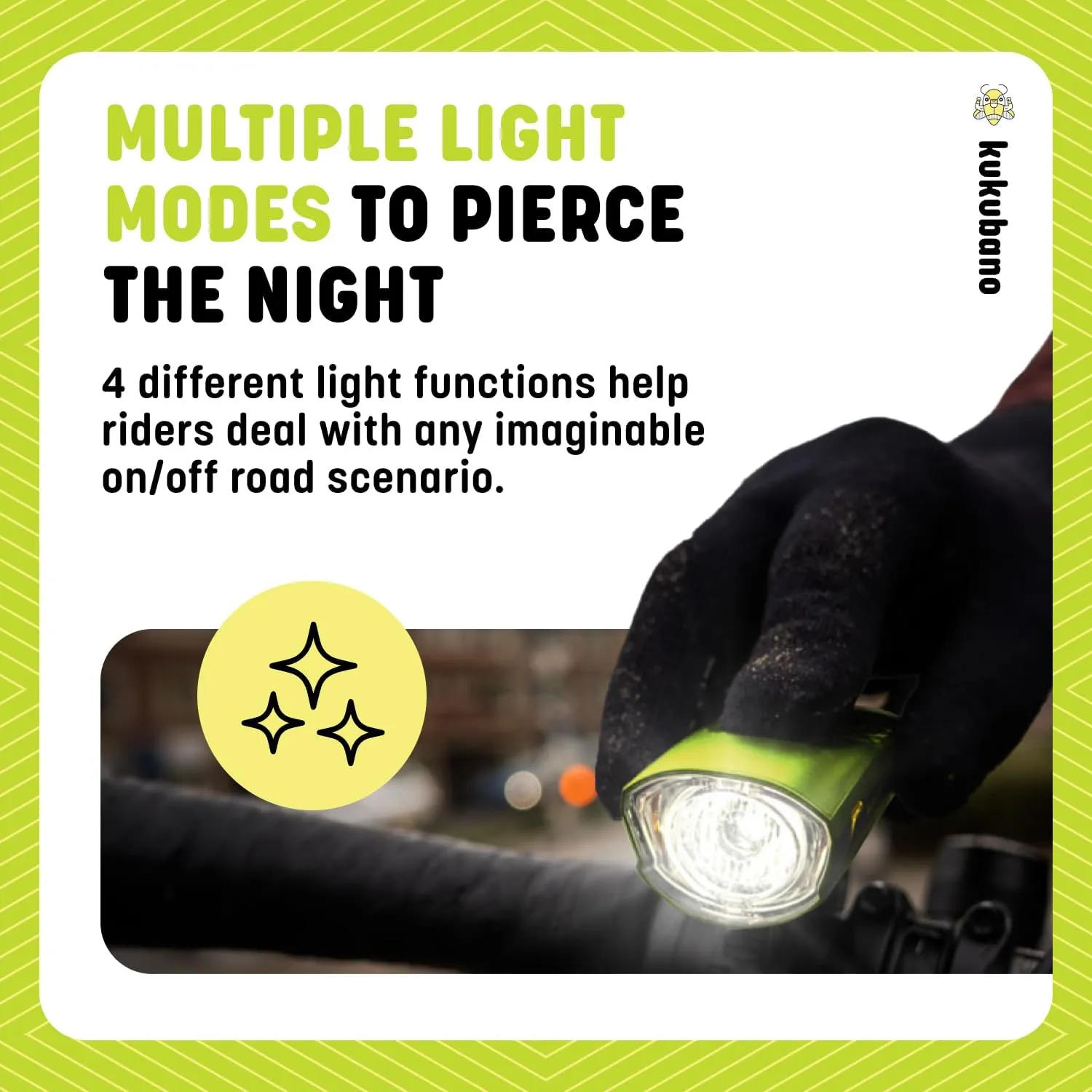 High-Visibility LED Headlight and Taillight Set - 600 Lumens Front Beam, Rear Light, USB Rechargeable, Waterproof, Long Battery Life, for Intermediate to Advanced Bikers