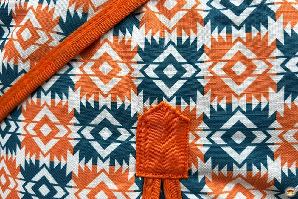 HILASON Orange 76 in 1200D Winter Waterproof Poly Horse Blanket Belly Wrap | Horse Blanket | Horse