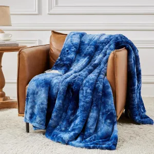 Homemate Heated Blanket Electric Throw - 50"x60" Heating Blanket Throw 1/2/4/6/8 Hours Auto-Off 10 Heat Level Over-Heat Protection Luxury Faux Fur Sherpa ETL Certification