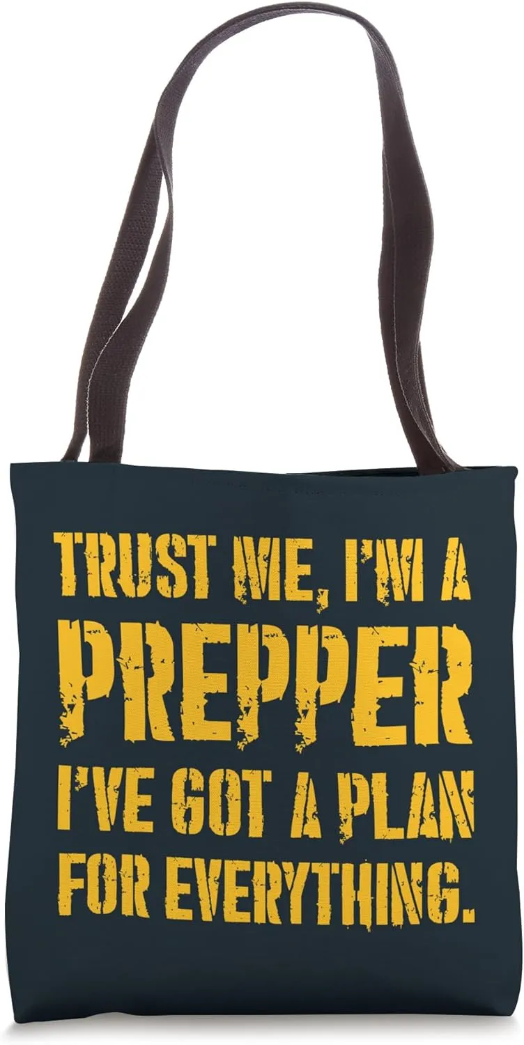 Homesteader Doomsday Prepping Hobby Funny Homesteading Tote Bag
