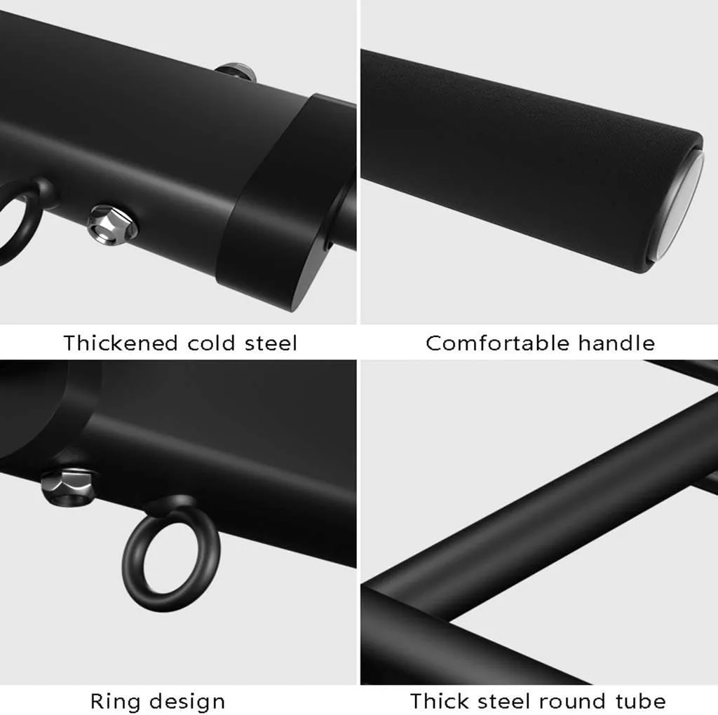 Horizontal Bars Single Parallel Bars Home Sports Fitness Equipment Beam Mounting Rods, 95*76*30cm, Black