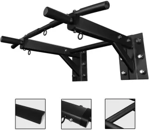 Horizontal Bars Single Parallel Bars Home Sports Fitness Equipment Beam Mounting Rods, 95*76*30cm, Black