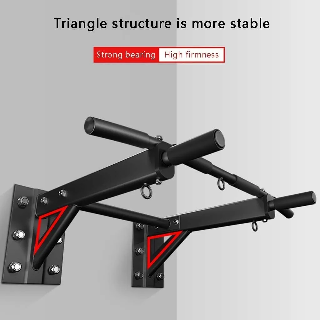 Horizontal Bars Single Parallel Bars Home Sports Fitness Equipment Beam Mounting Rods, 95*76*30cm, Black