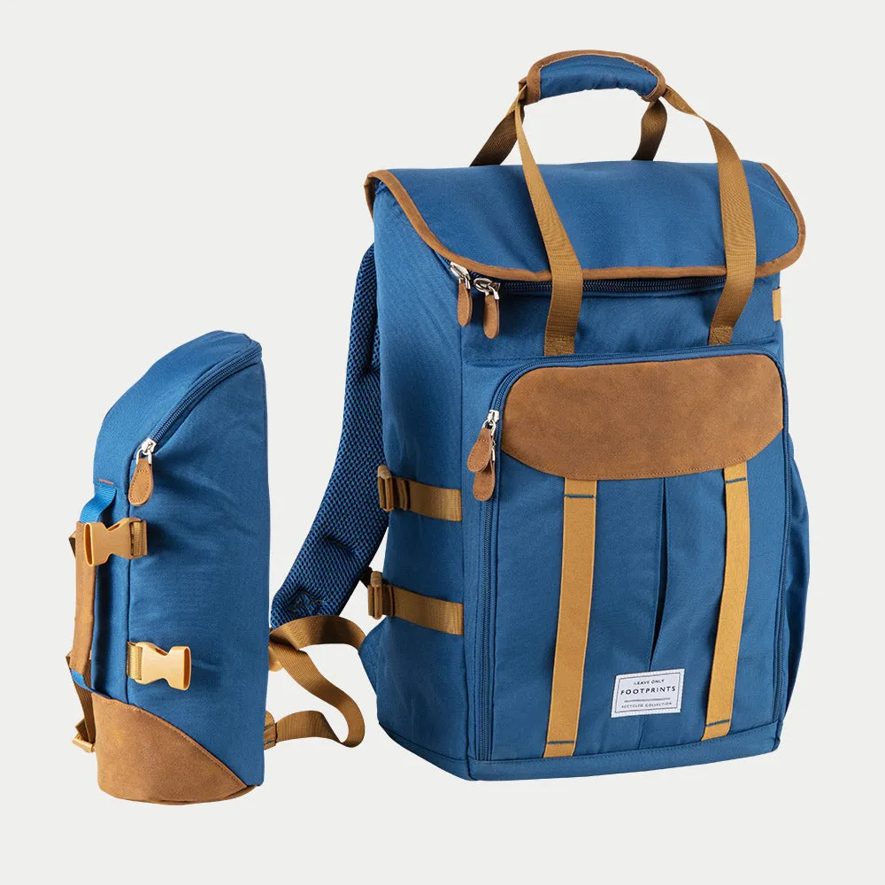 IceMax Leave Only Footprints Recycled ♻️ Picnic Cooler Backpack
