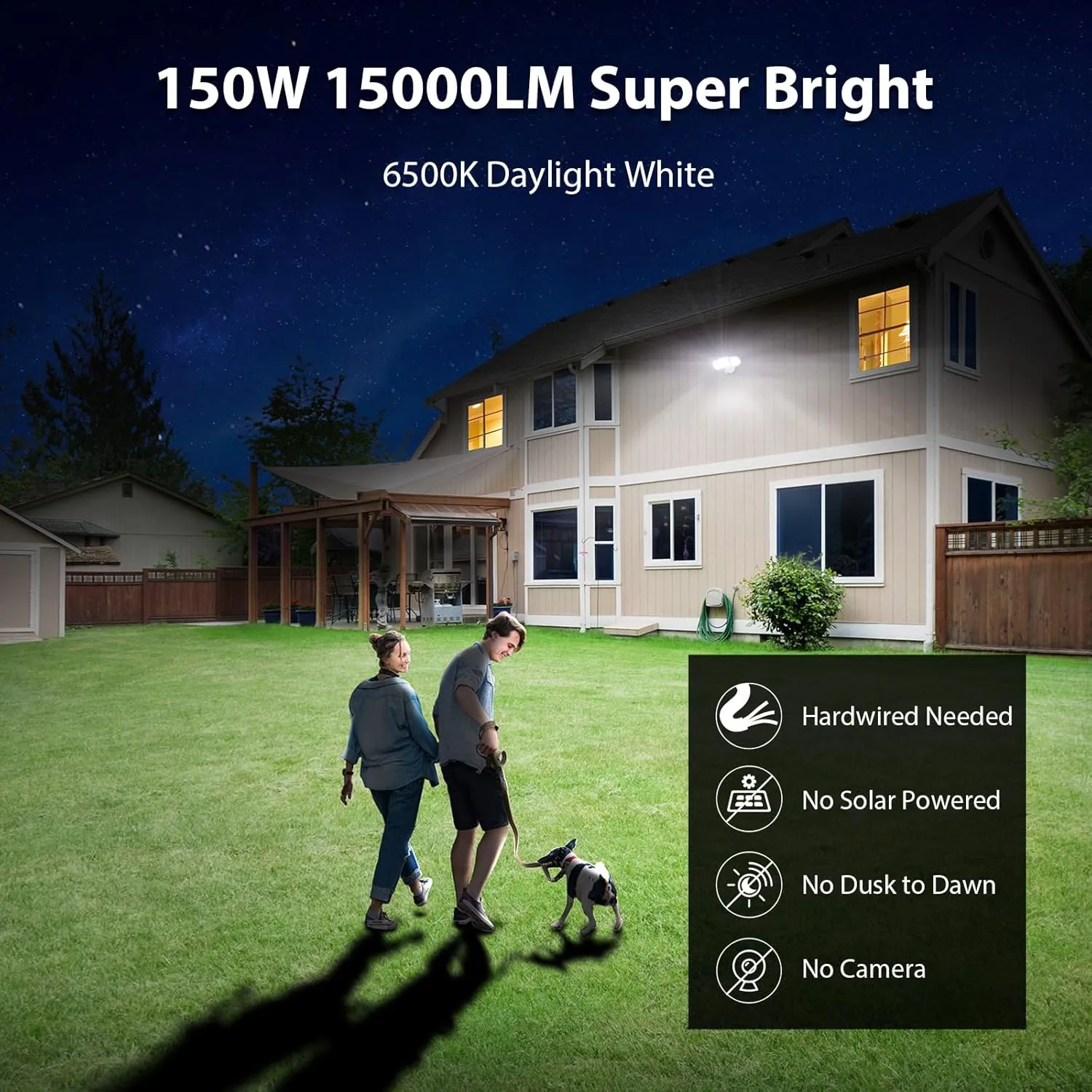 iMaihom 2 Pack 100W Motion Sensor Lights, LED Security Light 9000LM Super Bright Flood Lights Outdoor, 6500K IP65 Security Motion Light, 3 Head Adjustable Motion Flood Lights Outdoor for Yard Garage
