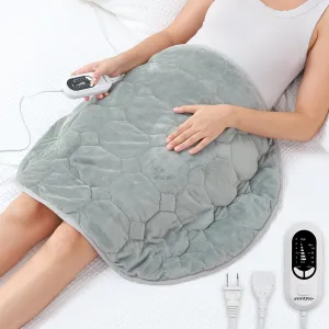 immtree Weighted Heating Pad 7lbs for Deeper Pain Relief, XXXL Size(29x24) Weighted Heating Blanket with Fast Heat Technology,Weighted Lap Heated Blanket, Weighted Heated Pad for Back and Shoulder