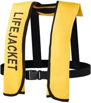 Inflatable Life Jacket, Automatic Self Inflating Life Vest Preserver with Manual Override Automatic, Manual Inflatable