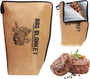 Insulated BBQ Blanket for Resting Meat Large Capacity, Reusable Thermal Bag for Brisket, Pork & Turkey, Easy to Clean & Portable Grilling Accessories, Great for Camping & Gifts for Men