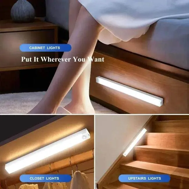 Iralan Motion Sensor LED Cabinet Light with USB Rechargeable