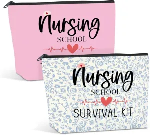 JIUWEIHU 2PCS Nursing Appreciation Gifts for RN Nurses Practitioner, Nurse Week Gifts Nursing School Survival Kit