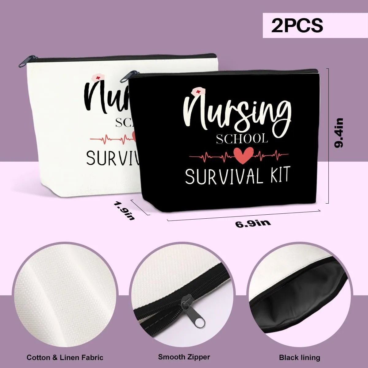 JIUWEIHU 2PCS Nursing Week Gifts, Nurses Day Gifts -Nursing School Survival Kit