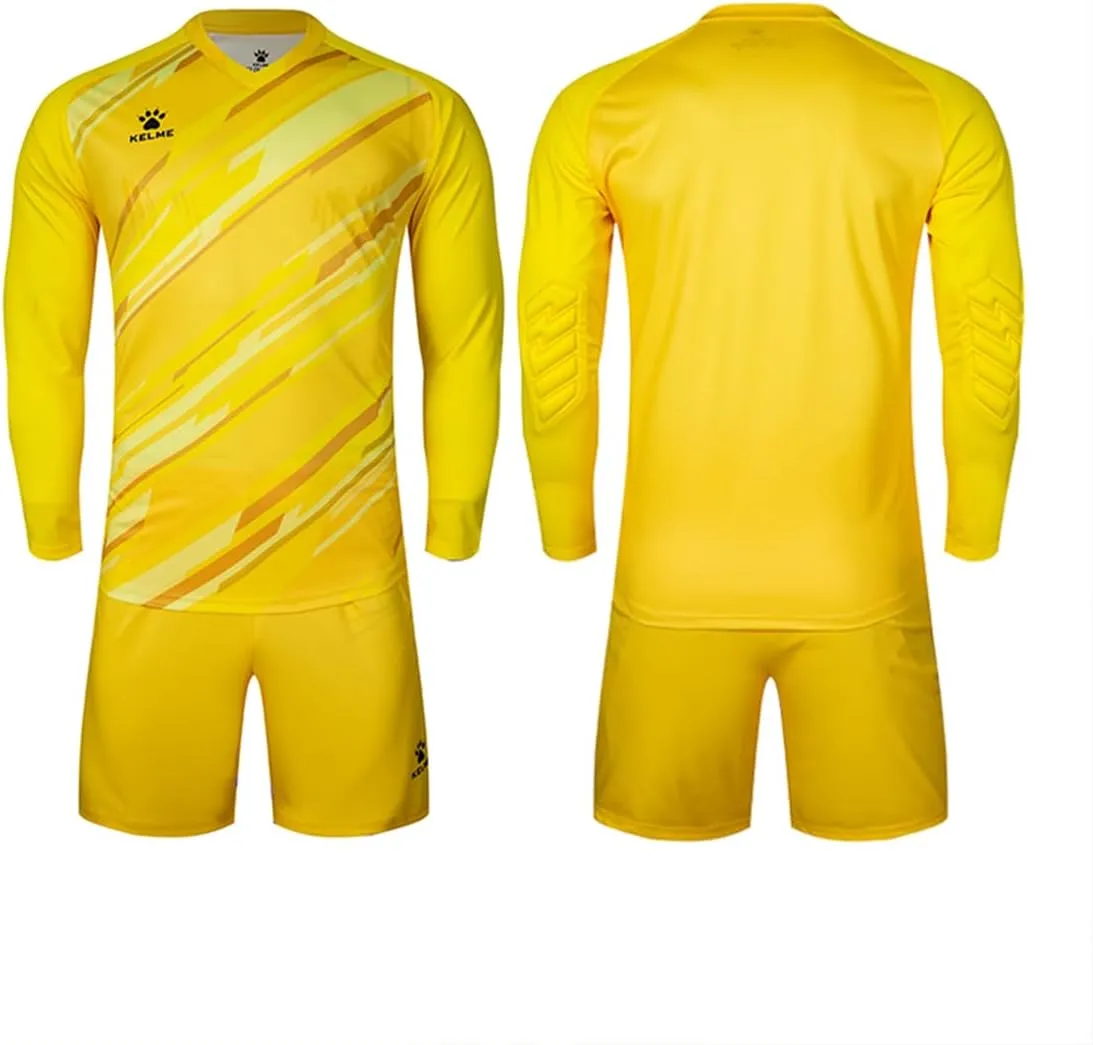KELME Kids Goalie Shirt,Goalkeeper Jersey Padded Long Sleeve Soccer Football Training Uniform for Boys Girls