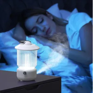 Kerosene Lamp Style Humidifier - Multi-function Ambience Desktop USB Wireless Camping Light Mini Humidifier