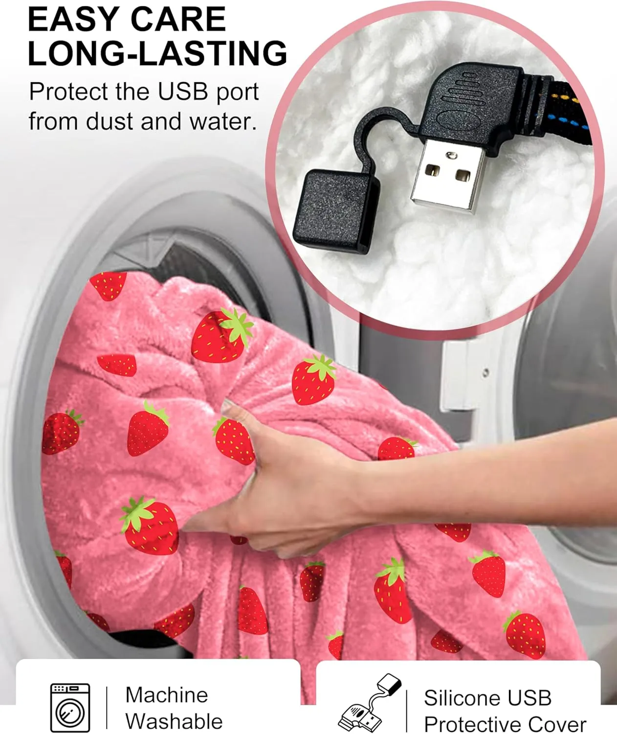 KFUBUO Heated Electric Wearable Blanket Throw Battery Operated Portable USB Cordless Outdoor Hoodie Sweatshirt