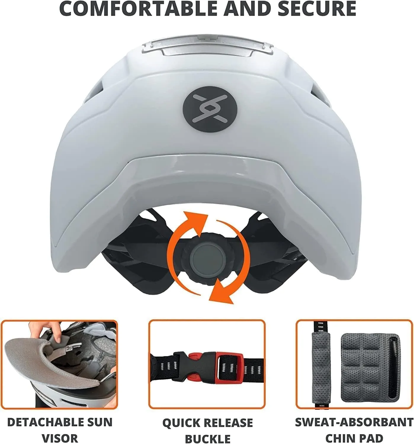 Kid Bike Helmets for Boys and Girls | Fit Head 51-54cm Circumference | CPSC & NTA-8776 Dual Certified | Multi-Sport Helmets with LED Lights, Magnetic Buckle, Detachable Visor