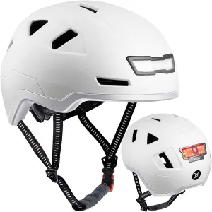 Kid Bike Helmets for Boys and Girls | Fit Head 51-54cm Circumference | CPSC & NTA-8776 Dual Certified | Multi-Sport Helmets with LED Lights, Magnetic Buckle, Detachable Visor