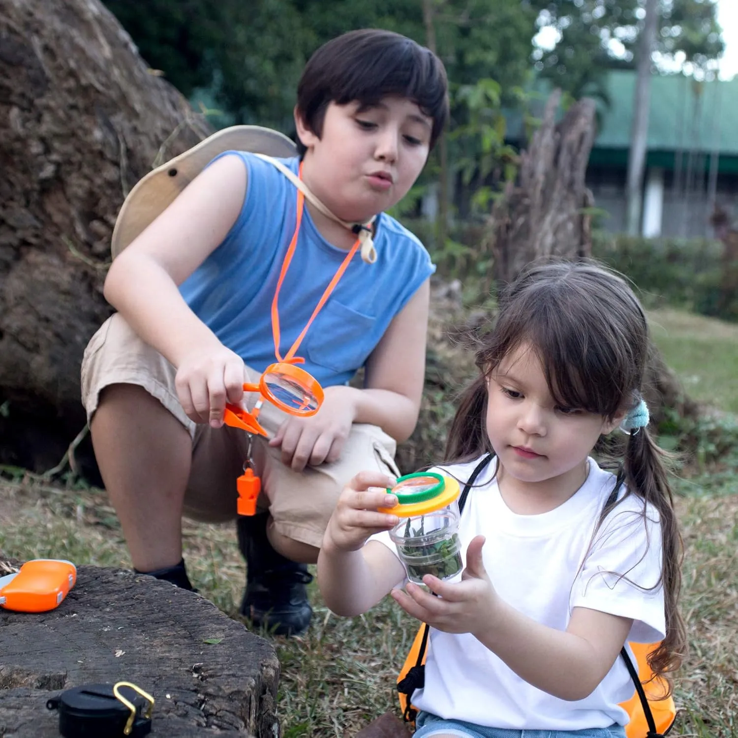 Kids Explorer Kit with Safari Vest & Hat for 3-12 Year Old Boys & Girls - Safari Costume & Dress Up as Zoo Keeper, Paleontologist - Giftable Outdoor Adventure Kit for Kids   Adventure Book