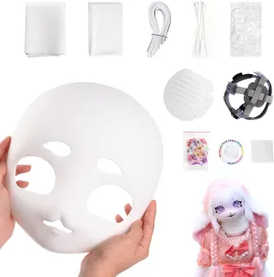 Kig Head Fursuit Head Material Package Kit, Fursuit Mask Material Bag Set Kigurumi Mask Anime Supplies