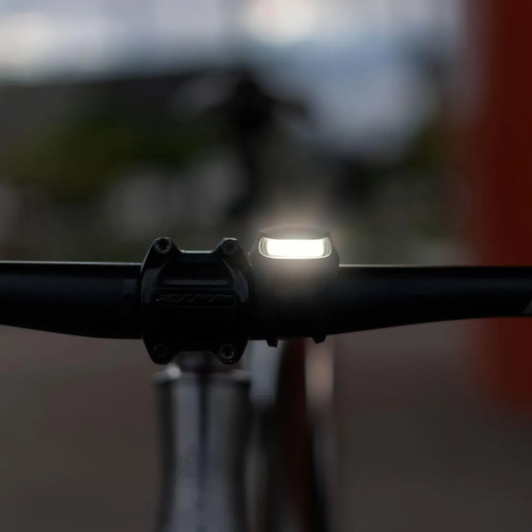 Knog Frog Front Bike Light - Iconic Bicycle Light Reborn with Bright 40 Lumen LED Output, 9 Light Modes, Flexible Mount, USB-C Rechargeable, 20g Lightweight Bike Headlight