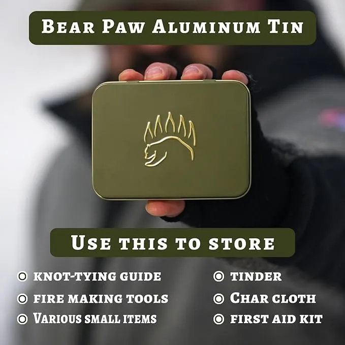 Knot Tying Kit | Camping & Outdoor Knots Edition - by The Bear Essentials Outdoors with Waterproof Knot Cards | for Survival, Camping, Backpacking, Hiking & Scouts