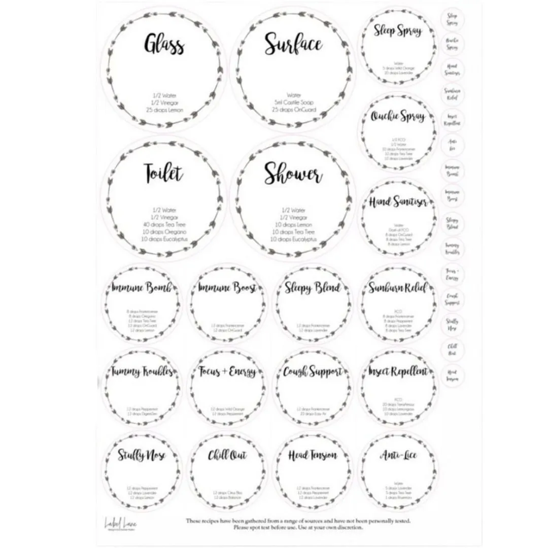 Label Lane Label Set - Arrow Wreath