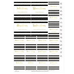 Label Lane Label Set - Black and Gold