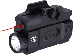 Laser Light Combo Fits Picatinny Rail Mounted for Pistols,Rifles,Shotguns with Tactical Flashlight 600 Lumens,USB Rechargeable Battery