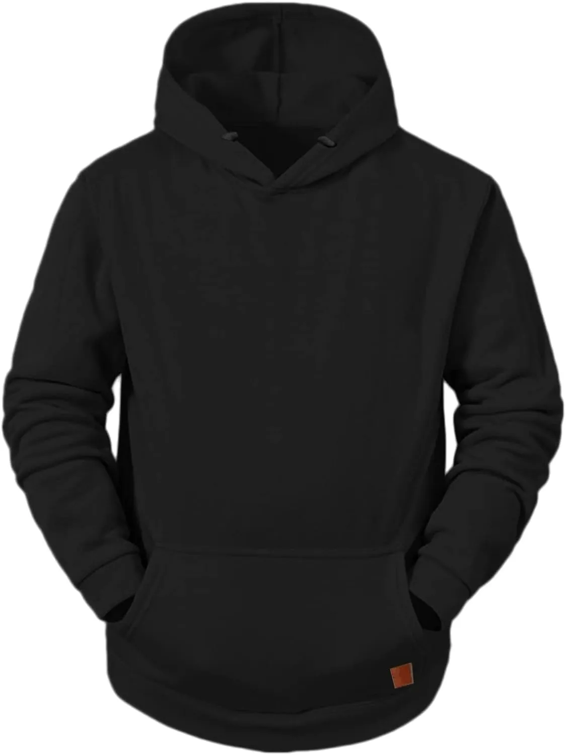 LCMTWX Men Hoodies Casual Hoodies for Men Solid Hooded Sweater Top Pullover Hooded Sweatshirt for Men Pullover Hooded