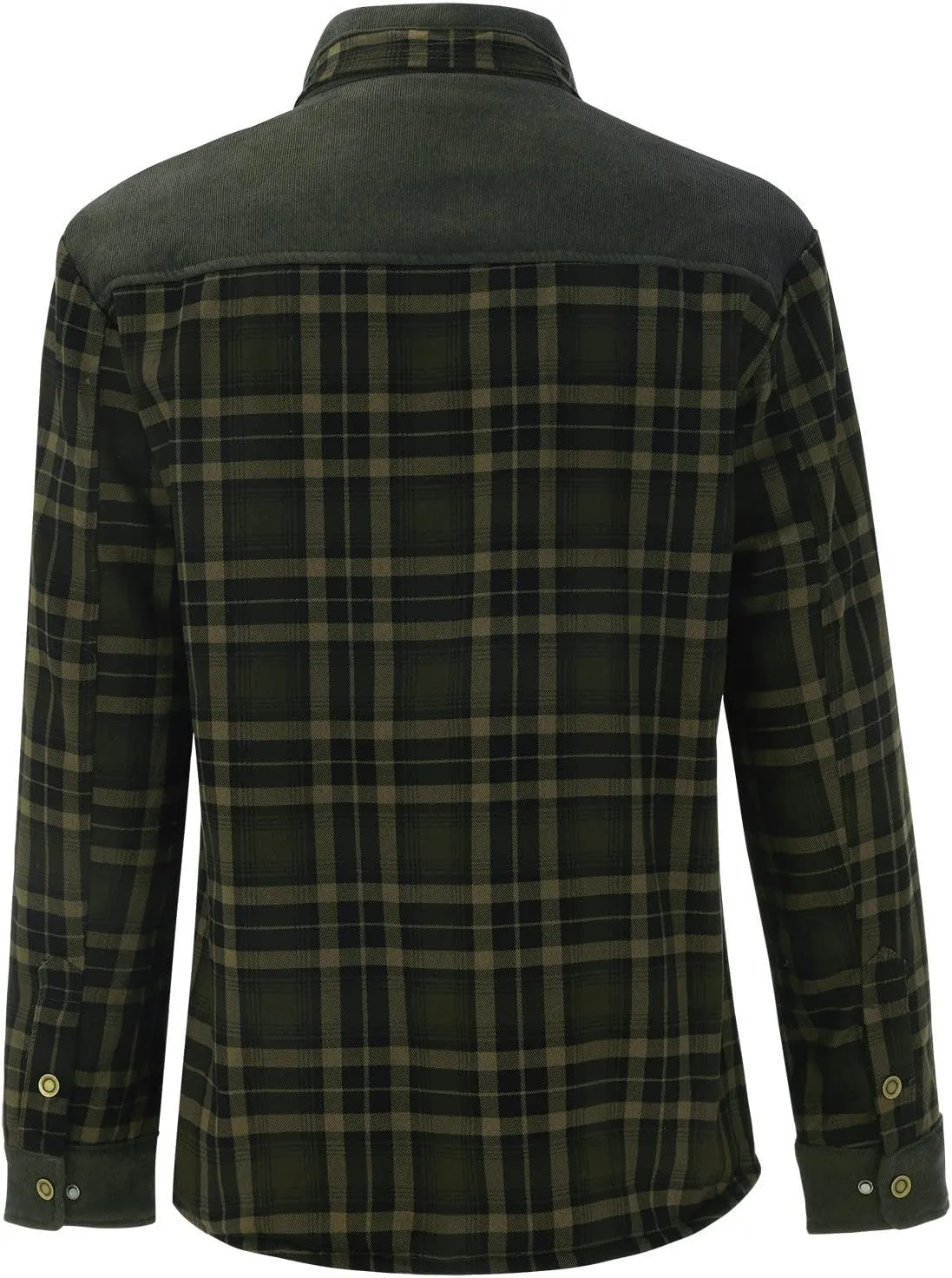 LCMTWX Mens Flannel Jacket And Autumn Plaid Print Lapel Button Down Pocket Long Sleeve Shirt Men Plus Size Big&Tall Mens