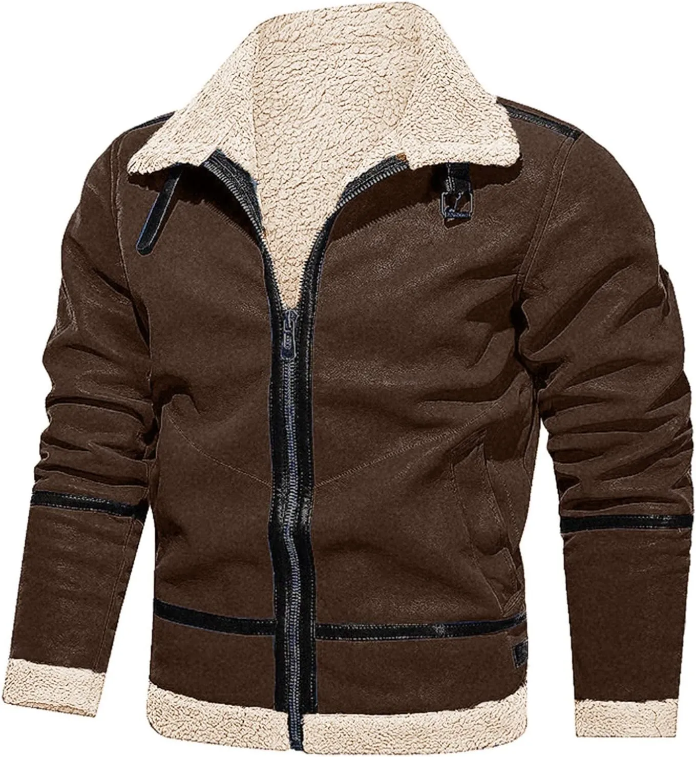 LCMTWX Mens Winter Coats Winter Jacket Coat Leisure Plus Size Hat Zip Pocket Cotton-Padded Warm Soft Hooded Jacket Mens