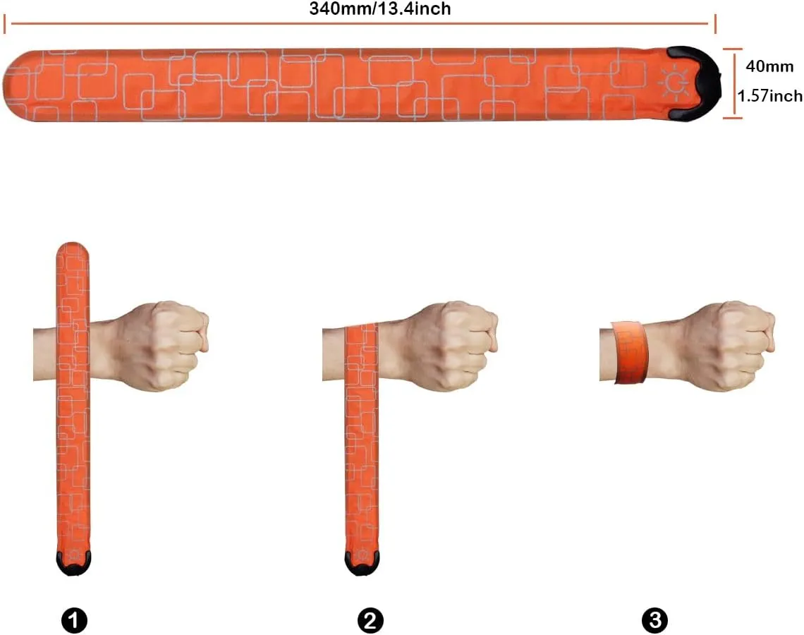 LED Armbands Running USB Rechargeable Reflective Arm Lamp High Visibility Light Up Band for Runners Biking Walkers Pet Owners
