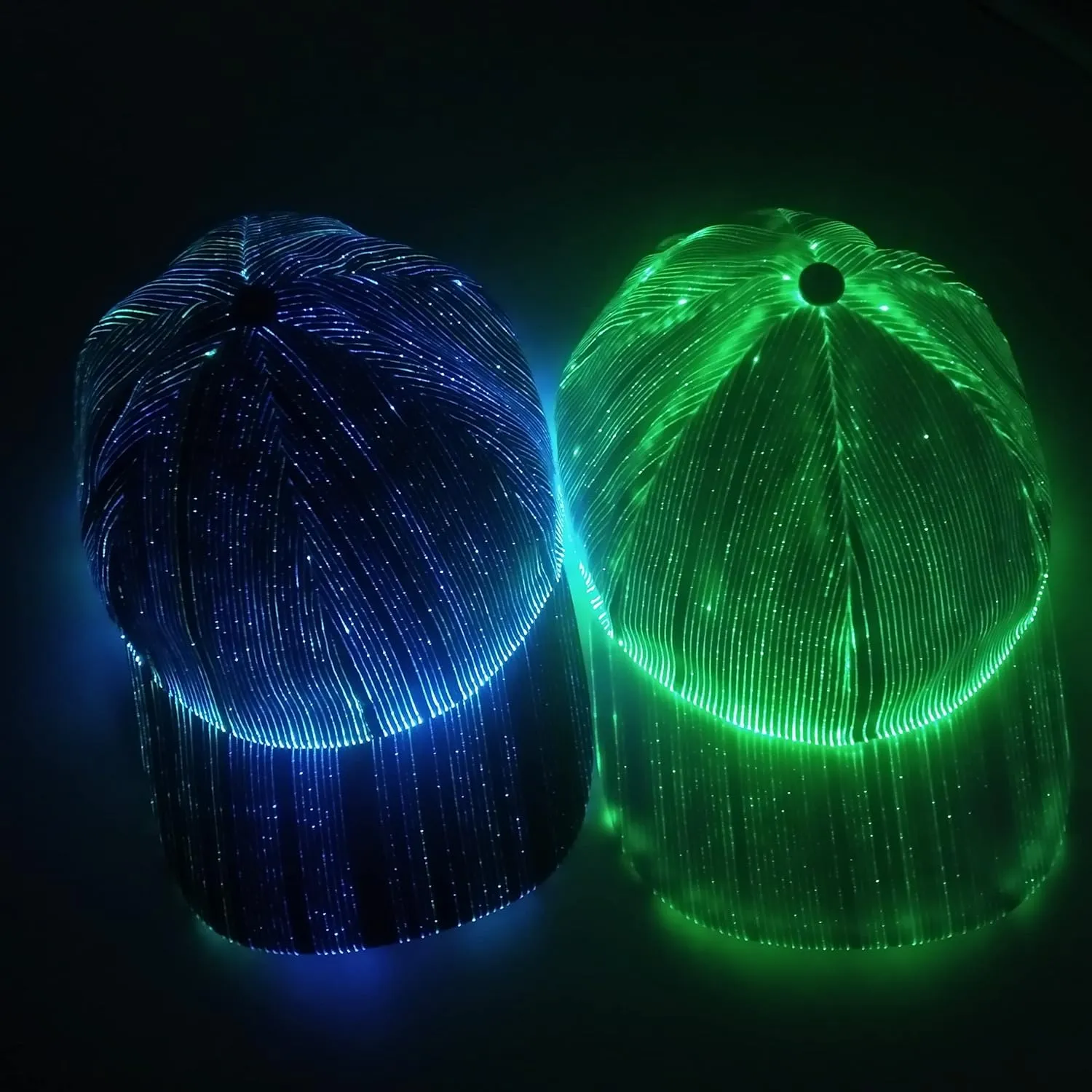 LED Cap Luminous Baseball Hat 7 Colors Glow Hat for Men Women USB Charging Light up Caps for Party Club