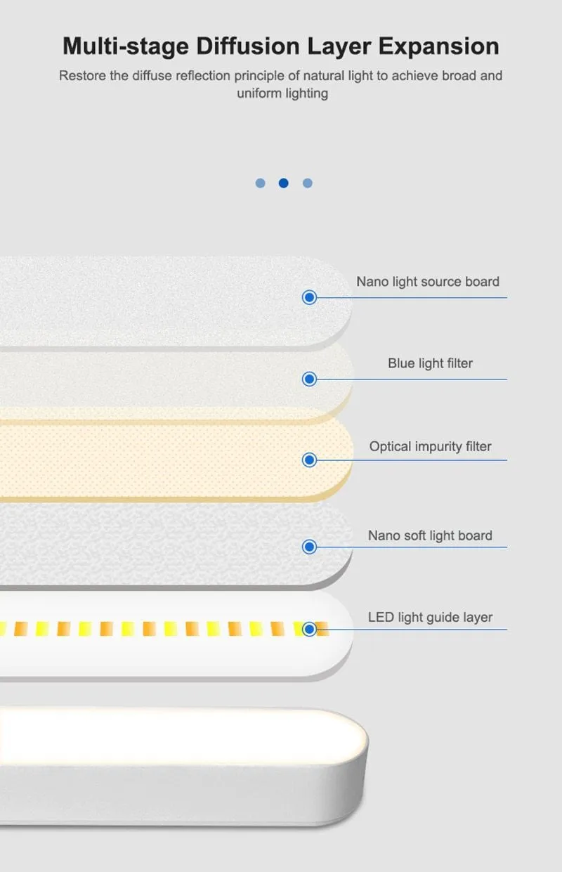 LED eye protection night light wireless touch dimming USB reading lamp bedroom living room cabinet bathroom lighting table lamps