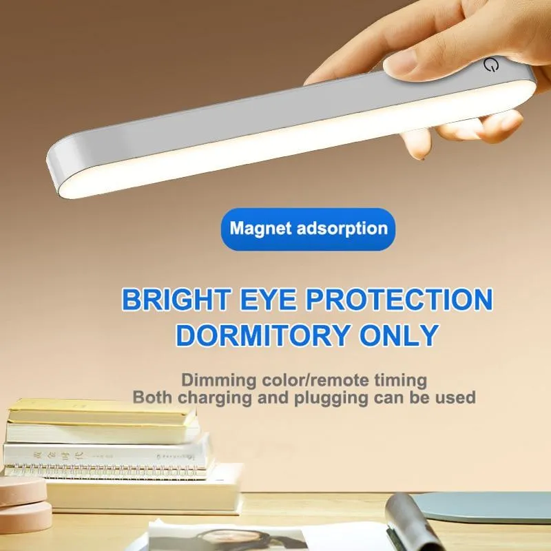 LED eye protection night light wireless touch dimming USB reading lamp bedroom living room cabinet bathroom lighting table lamps
