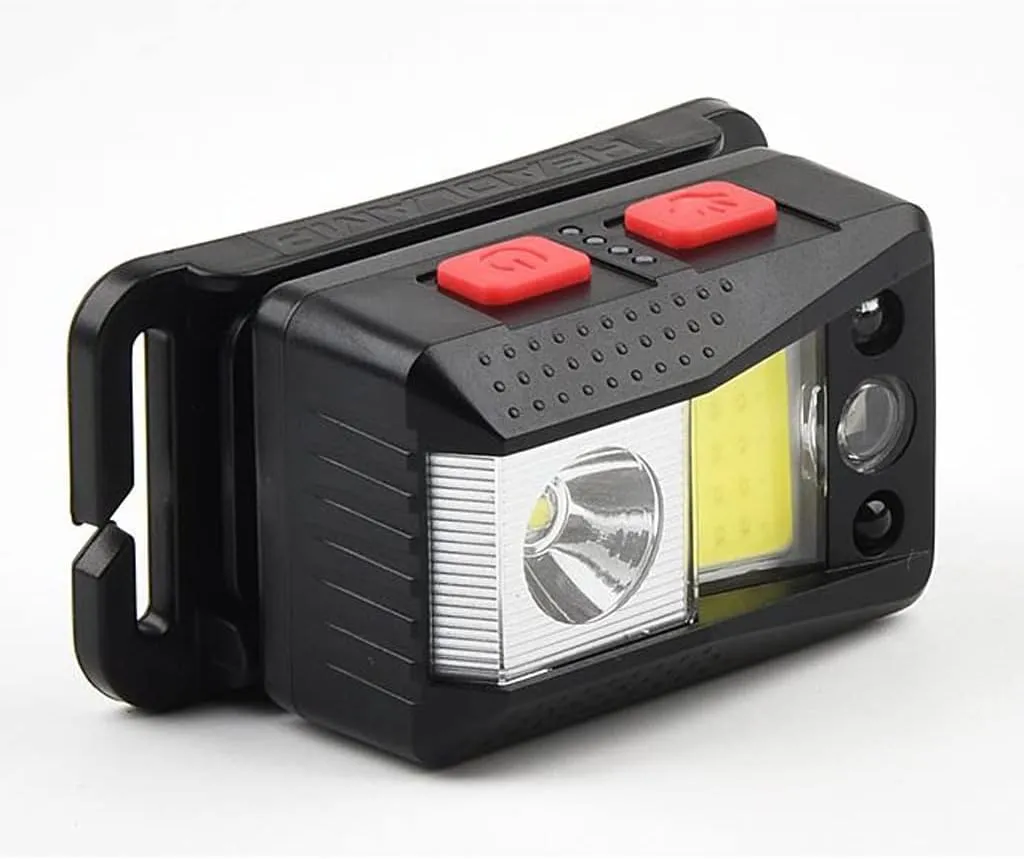 Led Induction Headlight USB Charging Outdoor Strong Light Cob Headlight Head-Mounted Lightweight Small Headlight