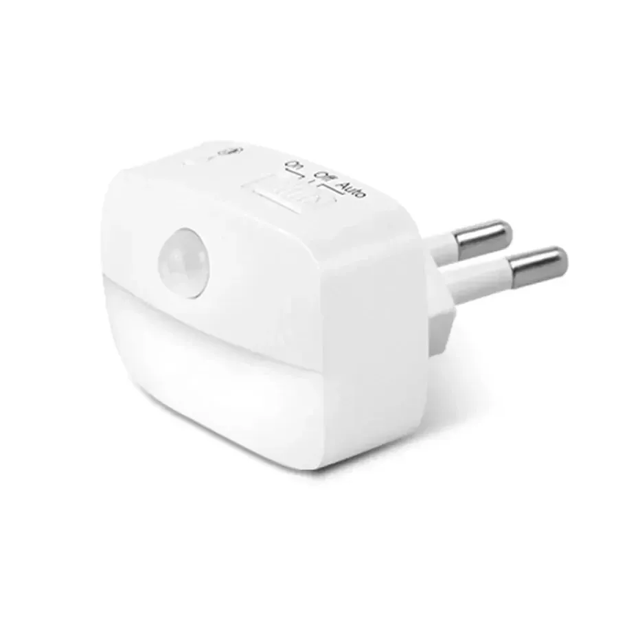 LED Motion Sensor Night Light EU/US Plug, Dimmable Wall Lamp for Bedroom, Toilet, Hallway, Kitchen, Kids