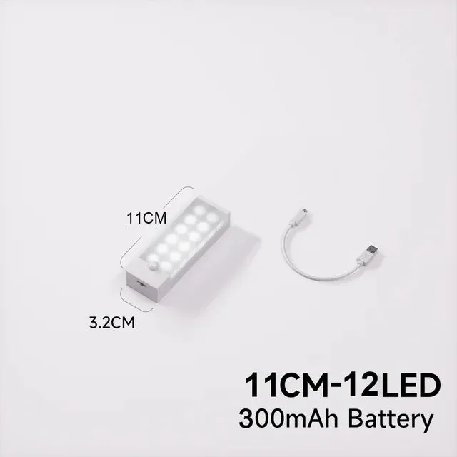 LED Motion Sensor Wireless USB Rechargeable  Night lamp For Kitchen Cabinet Wardrobe Lamp