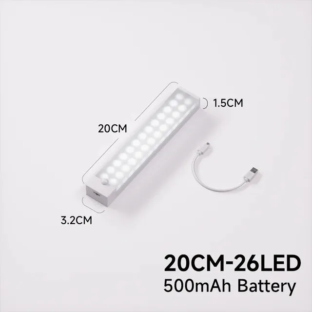 LED Motion Sensor Wireless USB Rechargeable  Night lamp For Kitchen Cabinet Wardrobe Lamp