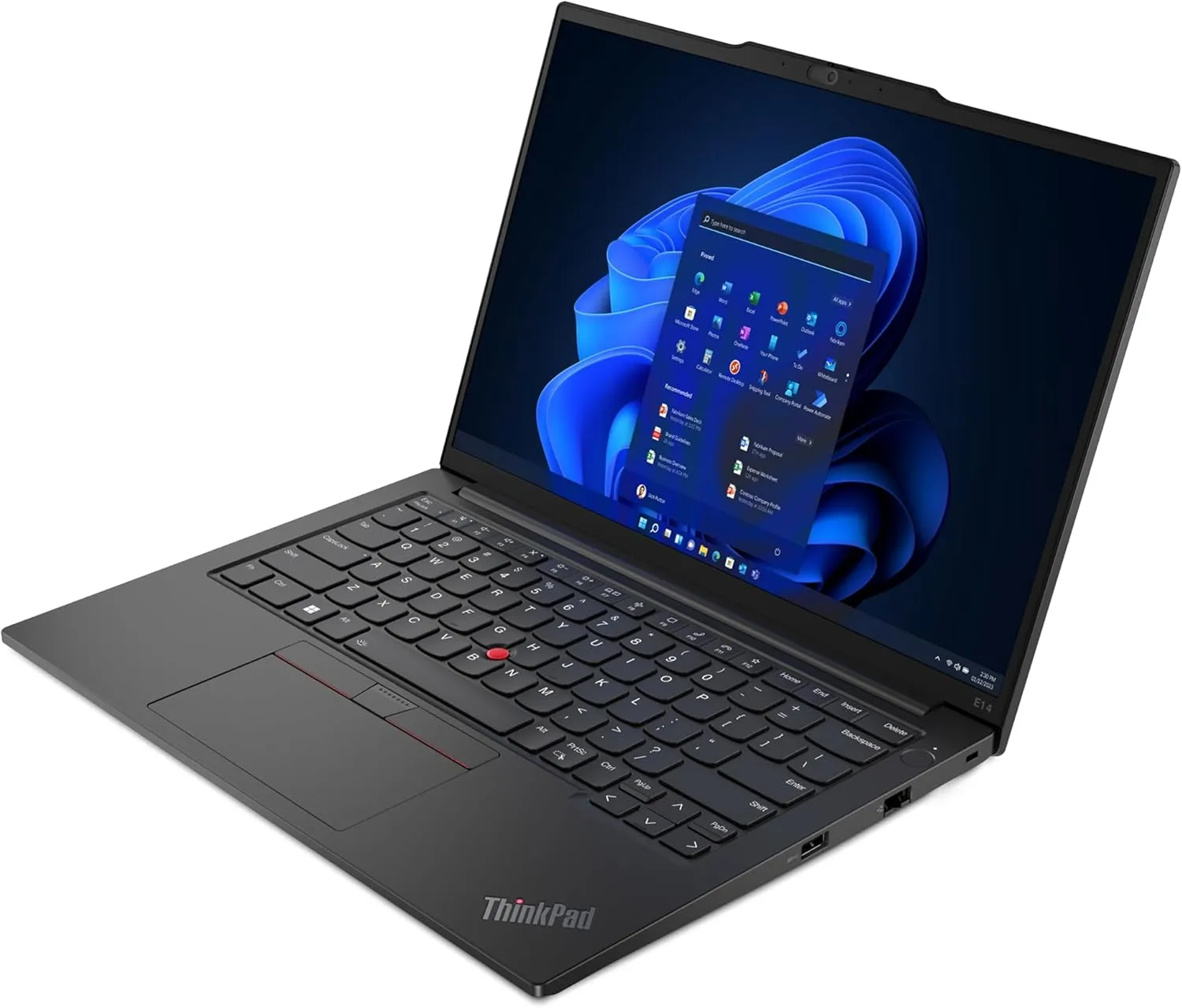 Lenovo ThinkPad E14 Gen 5 Business Laptop (14" FHD  Anti-glare, Intel 10-Core i7-1355U, 40GB RAM, 1TB SSD) Backlit, Fingerprint, Fast Charge, 1080p RGB Webcam, Wi-Fi 6, Win 11 Pro w/ Copilot