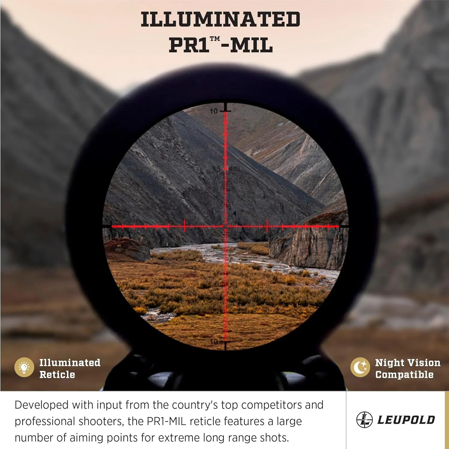 Leupold Mark 4HD 4.5-18x52 (34mm) Riflescope