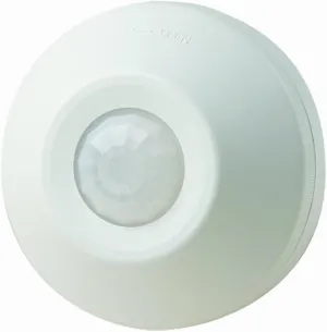 Leviton ODC0S-I1W Self-Contained Ceiling-Mount Occupancy Sensor and Switching Relay, 1000-Watt, 120-Volt