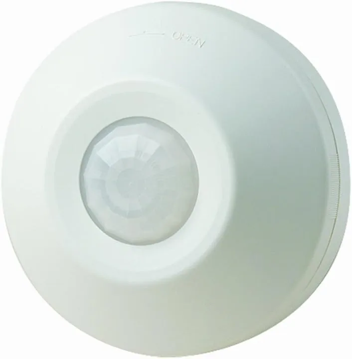Leviton ODC0S-I1W Self-Contained Ceiling-Mount Occupancy Sensor and Switching Relay, 1000-Watt, 120-Volt