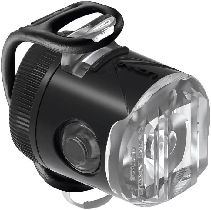 LEZYNE Femto USB Drive Front Bicycle Rechargeable IPX7 White LED Front Light w/Multiple Solid & Flash Modes | Versatile Silicone Rubber Mounting Strap Included, 50/15 Lumens