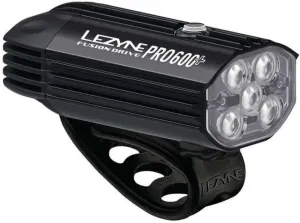LEZYNE Fusion Drive Front Bicycle Light - Durable IPX7 Waterproof USB-C Rechargeable LED Bike Headlight with 3 Solid & 3 Flash Modes - Integrated Silicone Rubber Strap Mount - 500/600 Lumen Options
