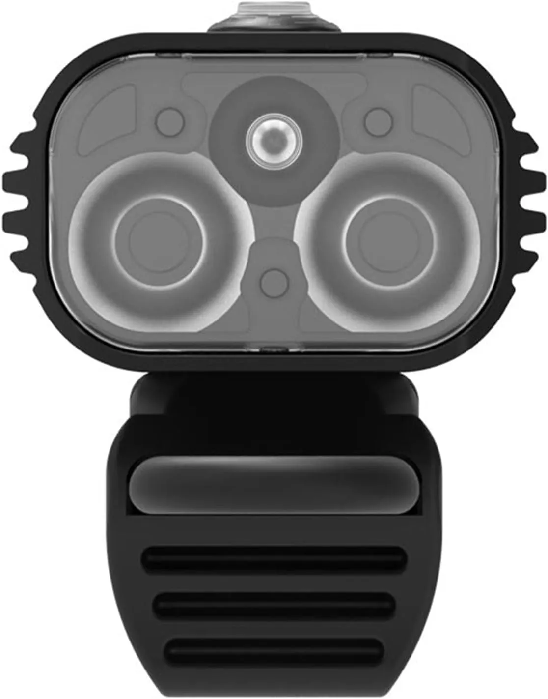 LEZYNE Macro Drive Bicycle USB Rechargeable IPX7 Waterproof 3 White LED Tri-Focus Optics Front Light w/ 4 Solid & 3 Flash Modes | Silicone Rubber Mounting Strap - 1400/1300 Lumens Options