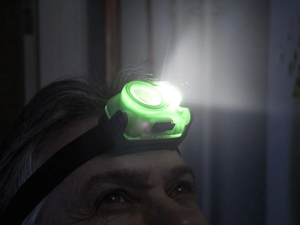 Lighthouse - L/HT40HR - Rechargeable Adjustable Head Torch Light - 400Lm, Grey