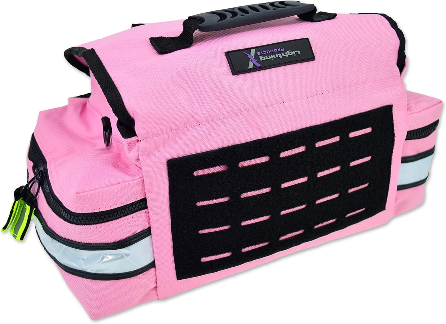 Lightning X Small First Responder EMT EMS Trauma Bag Stocked First Aid Fill Kit B (Pink)
