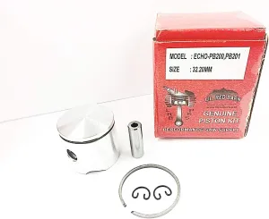 Lil Red Barn Piston Kit Fits Echo GT200 GT201,SRM210, SRM211,SRM225,PB200,PB201 Gas String Trimmers and Leaf Blowers for Lawn Care, Replaces Echo Part # P021007712