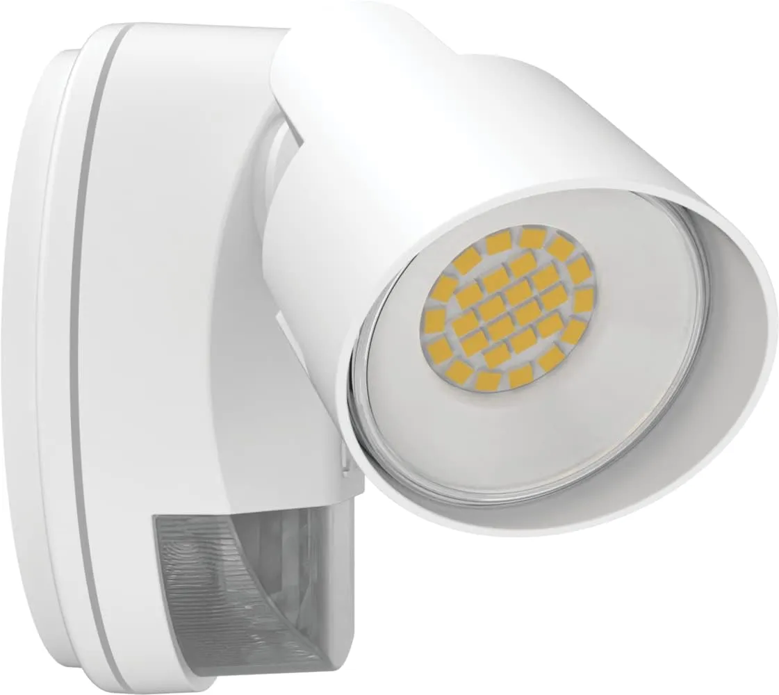 Lithonia Lighting HGX LED 2RH ALO SWW2 120 PIR WH M2 HomeGuard Security Flood Lights 2150-2600 Lumens, 2-Light, Photocell Sensor and Motion Detection, White