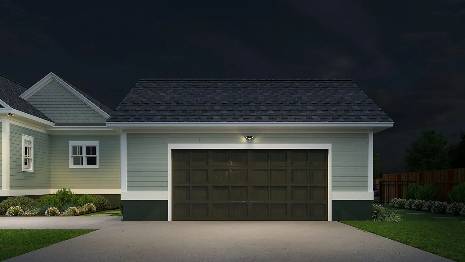 Lithonia Lighting HGX LED 2RH ALO SWW2 120 PIR WH M2 HomeGuard Security Flood Lights 2150-2600 Lumens, 2-Light, Photocell Sensor and Motion Detection, White
